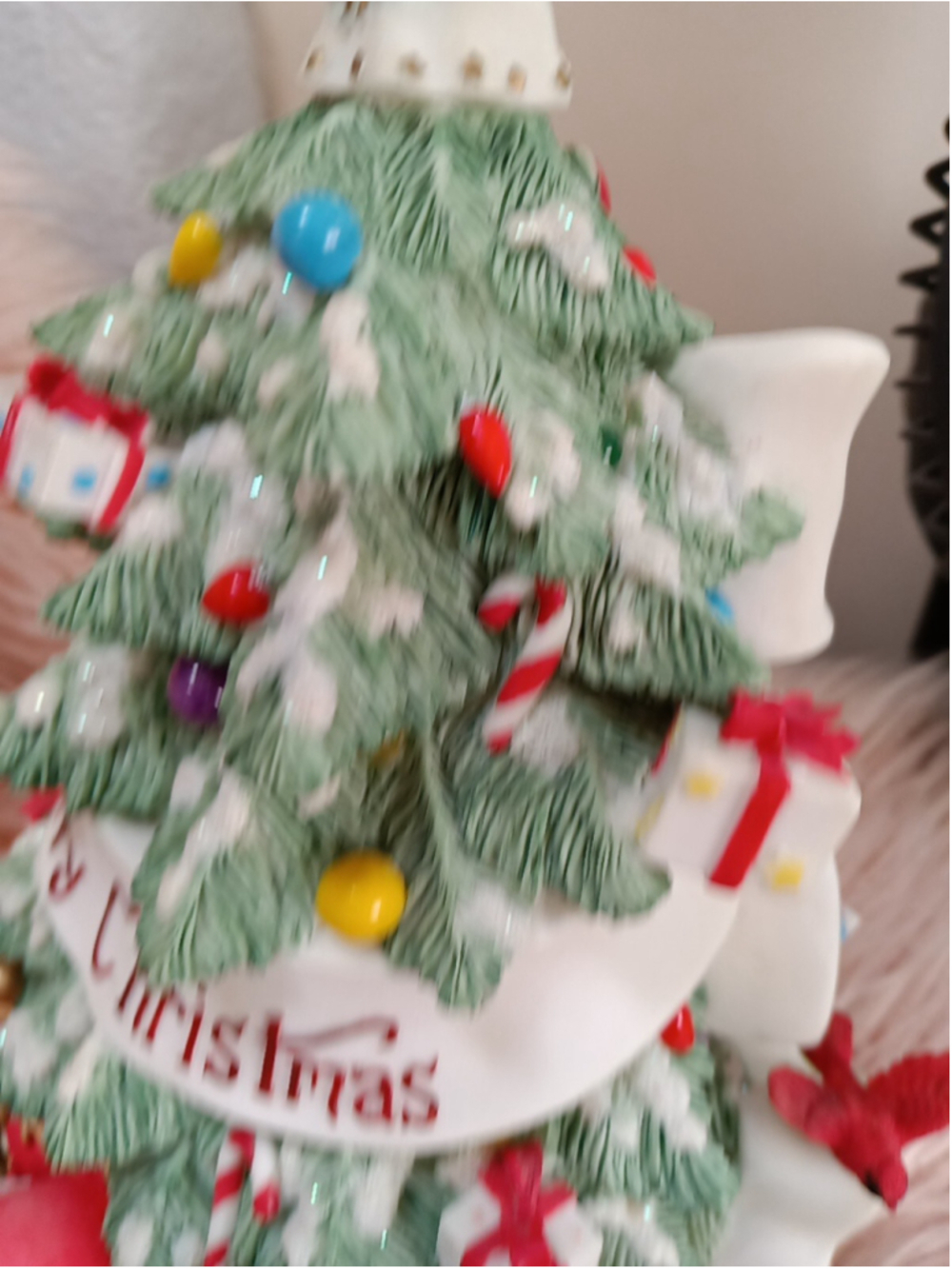 Cherished Teddies Lighted Christmas Tree Plays Tune We Wish You Merry Christmas - Picture 16 of 16